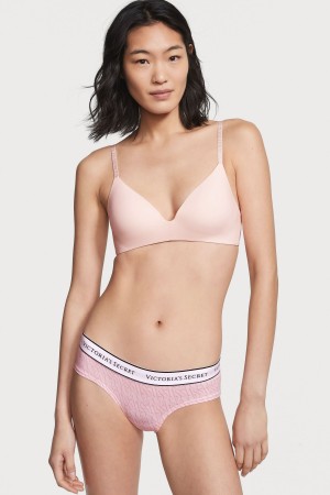 Academy Blue Victoria's Secret Stretch Cotton Logo Knickers | KLF-208936