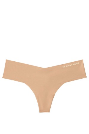 Almost Nude Victoria's Secret Sexy Illusions by Victorias Secret No Show Thong Knickers | IUO-367098