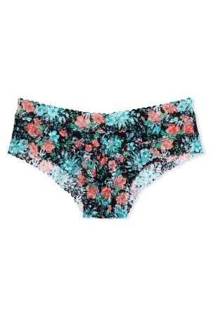 Aqua Sea Green Victoria's Secret The Lacie Lace Cheeky Knickers | UJG-826910