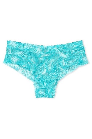 Aqua Sea Green Victoria's Secret The Lacie Lace Cheeky Knickers | GUR-917086