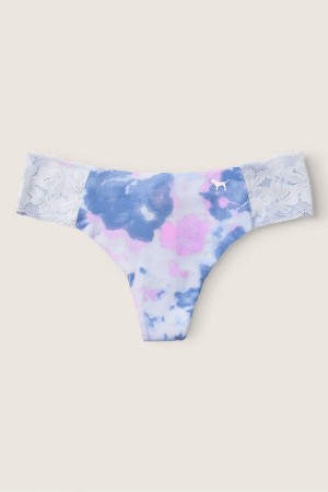 Arctic Ice Blue Victoria's Secret No-Show No Show Thong Knickers | INC-457193