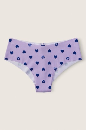 Arctic Ice Blur Blue Victoria's Secret No-Show No Show Cheeky Knickers | NOE-835207