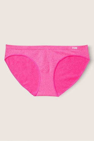 Atomic Pink Marl Victoria's Secret No-Show Seamless Bikini Knickers | LSP-712865