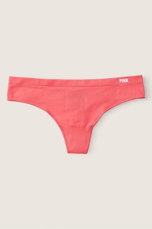 Atomic Pink Victoria's Secret Seamless Thong Knickers | IHA-954803