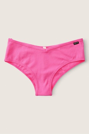 Atomic Pink Victoria's Secret Stretch Cotton Cotton Cheeky Knickers | OEN-670528