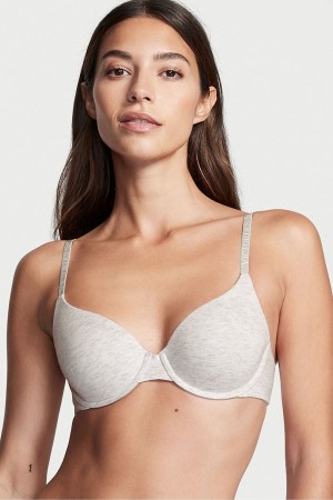 Ballad Blue Victoria's Secret The T-Shirt Lightly Lined Demi Logo Bra | HZT-650493