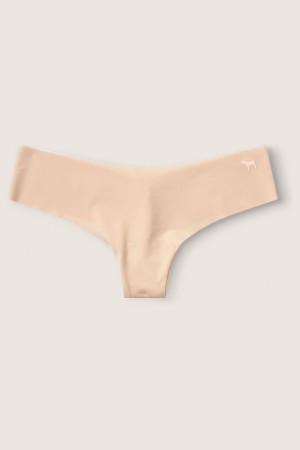 Beige Nude Victoria's Secret No-Show No Show Thong Knickers | AHQ-168372