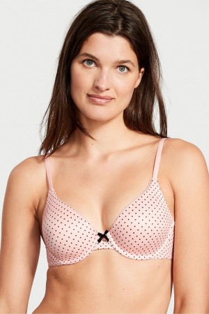 Black Butterflies Victoria's Secret Body by Victoria Smooth Full Cup Push Up Bra | DQK-364071