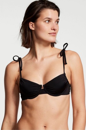 Black Shine Victoria's Secret Bikini Top | YKS-123489