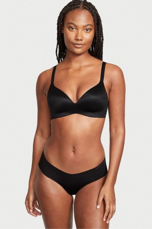 Black Victoria's Secret Bare Smooth Lightly Lined Non Wired Full Cup Bra | SPQ-045281