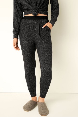 Black Victoria's Secret Cosy Pyjama Bottoms | PZC-284759