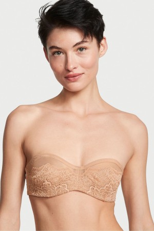 Black Victoria's Secret Dream Angels Lace Balcony Minimiser Bra | QNT-598173