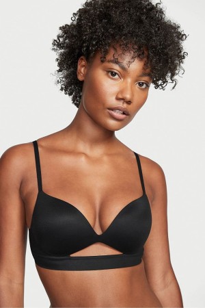 Black Victoria's Secret Incredible Smooth Non Wired Push Up Bra | BYZ-158740