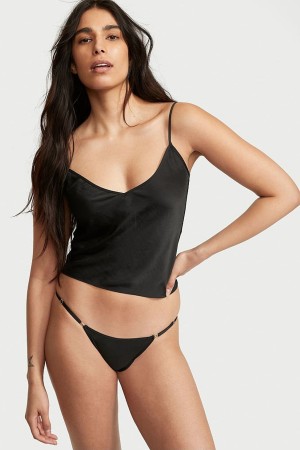 Black Victoria's Secret Love Cloud Smooth Bikini Knickers | DHM-794386