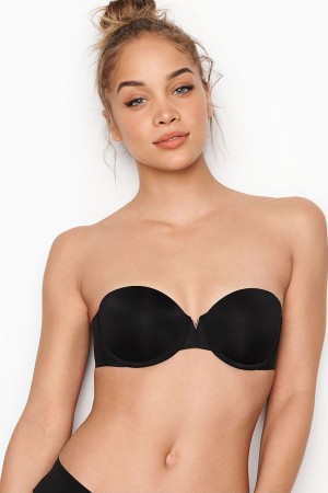 Black Victoria's Secret Sexy Illusions by Victorias Secret Smooth Multiway Strapless Bra | XMQ-609423