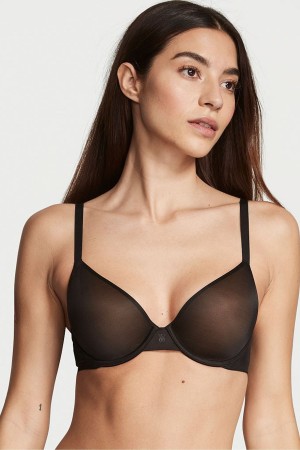 Black Victoria's Secret Smooth Push Up Bra | WGT-341675