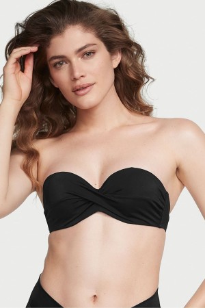 Black Victoria's Secret Swim Bikini Top | CQI-284579