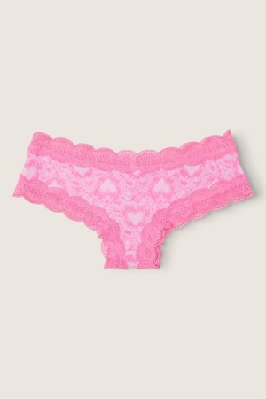 Black Victoria's Secret The Lacie Lace Trim Cheeky Knickers | ZTA-458017