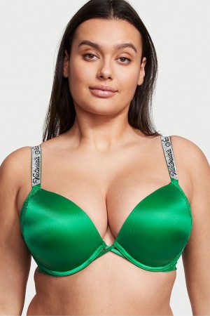 Black Victoria's Secret Very Sexy Shine Strap Add 2 Cups Bombshell Bra | DVL-451029