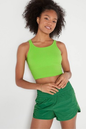 Bloom Green Victoria's Secret Crop Tank Top | QJV-764185