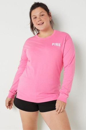 Bloom Green Victoria's Secret Long Sleeve T-Shirt | ILX-496320