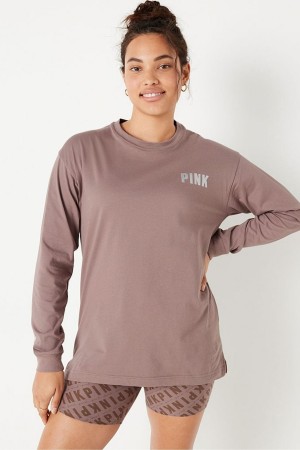 Bloom Green Victoria's Secret Long Sleeve T-Shirt | EZB-974361