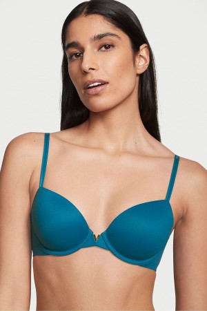 Blue Sapphire Victoria's Secret Love Cloud Smooth Lightly Lined Demi Bra | VYC-738201