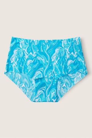 Bright Marine Blue Victoria's Secret No-Show No Show Short Knickers | GNJ-568974