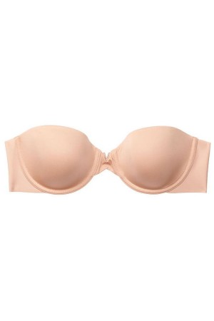 Cameo Nude Victoria's Secret Sexy Illusions by Victorias Secret Smooth Lightly Lined Multiway Strapless Bra | EUN-074215