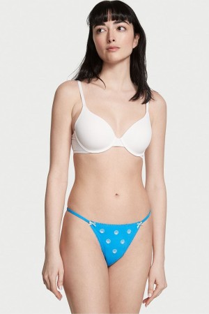 Capri Blue Seashell Victoria's Secret Stretch Cotton Stretch Cotton Knickers | SKE-685014