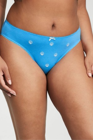 Capri Blue Seashell Victoria's Secret Stretch Cotton Stretch Cotton Knickers | GBW-940756