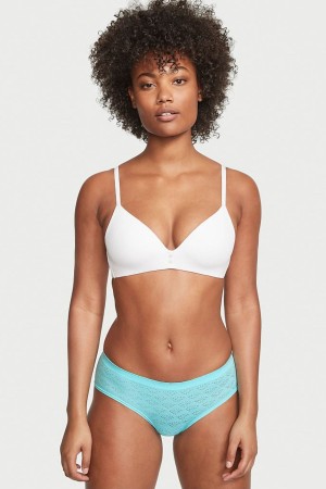 Cool Aqua Blue Victoria's Secret Seamless Hipster Knickers | WKS-514980