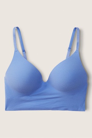 Cornflower Blue Victoria's Secret Smooth Non Wired Push Up Bralette | ATU-298765