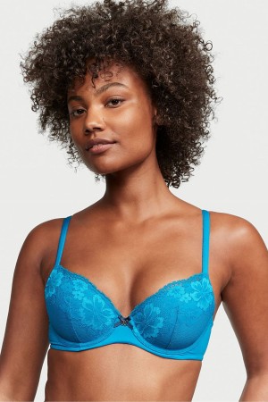 Creme De Mint Green Victoria's Secret Body by Victoria Lace Lightly Lined Full Cup Bra | YWB-203754