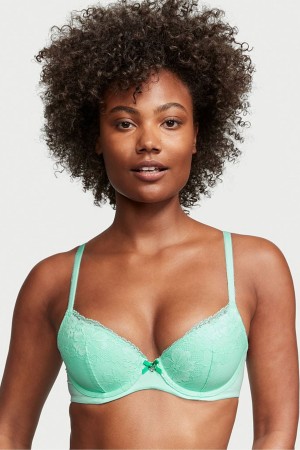 Creme De Mint Green Victoria's Secret Body by Victoria Lace Lightly Lined Full Cup Bra | AGT-561230