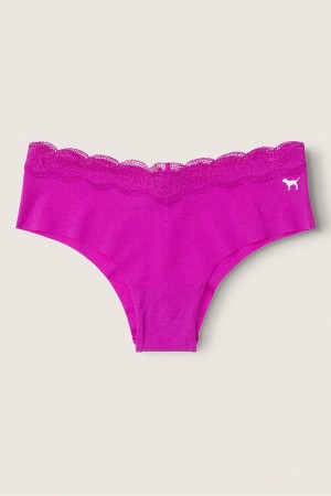 Dahlia Magenta Purple Victoria's Secret No-Show No Show Cheeky Knickers | YVE-597321