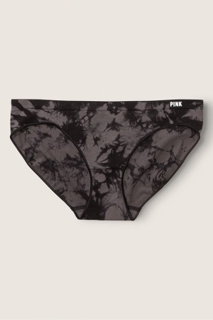 Dark Charcoal Tie Dye Victoria's Secret Seamless Bikini Knickers | AZH-904268