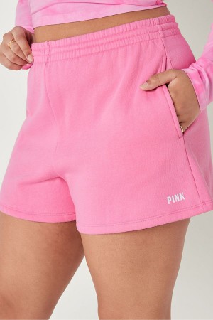 Dreamy Pink Sans Logo Victoria's Secret Fleece Short | HSG-945027