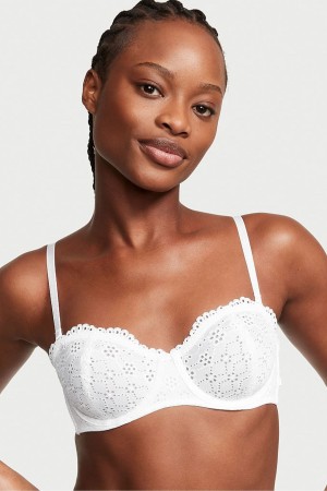 Ensign Victoria's Secret Dream Angels Broderie Scalloped Trim Bra | CAG-081569