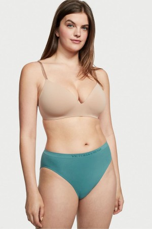 French Sage Green Victoria's Secret Seamless Bikini Knickers | LON-741958