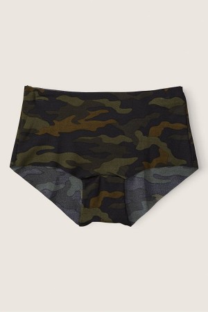 Garden Moss Camo Green Victoria's Secret No-Show No Show Short Knickers | YFD-249071