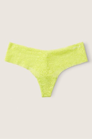 Green Spring Victoria's Secret No-Show No Show Thong Lace Knickers | ACF-690428