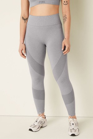 Grey Oasis Marl Victoria's Secret Seamless High Waist Legging | ENI-716835