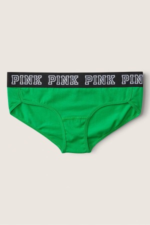 Happy Camper Green Victoria's Secret Stretch Cotton Cotton Logo Hipster Knickers | TCY-564321