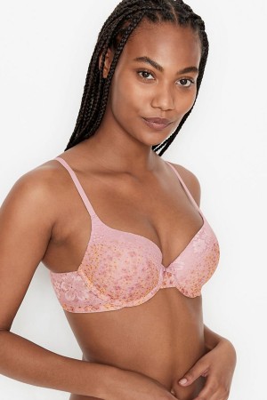 Heather Grey Victoria's Secret Sexy Tee The Mix Plunge Bra | UMK-458932