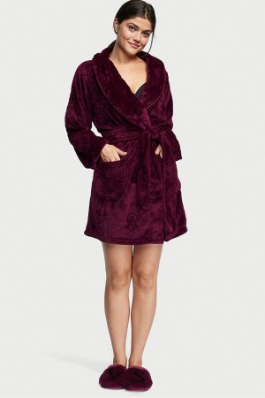 Kir Red Logo Victoria's Secret Cosy Short Dressing Gown | IEP-810697