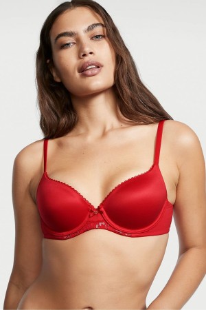 Lipstick Lurex Xdye Red Victoria's Secret Body by Victoria Smooth Lightly Lined Demi Bra | EXD-031984