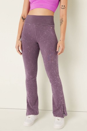 Mauve Quartz Purple Victoria's Secret Foldover Flare Legging | WQX-683574