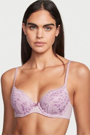 Midnight Sea Ombre Blue Victoria's Secret Body by Victoria Lace Lightly Lined Demi Bra | TSO-930721