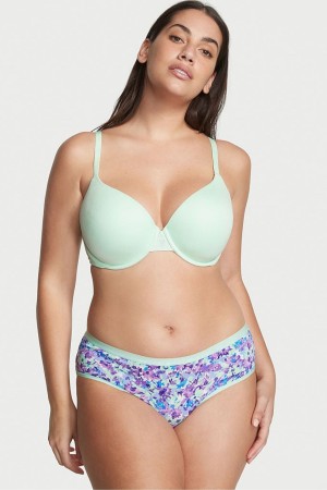 Mint Splash Floral Victoria's Secret Stretch Cotton Stretch Cotton Hipster Knickers | QPF-173924